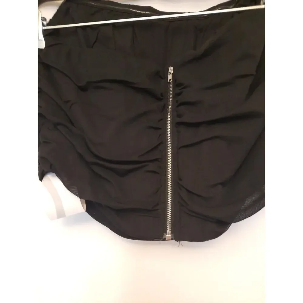 Marthea Black Zipper Halter Nwt Size XXL Girls top